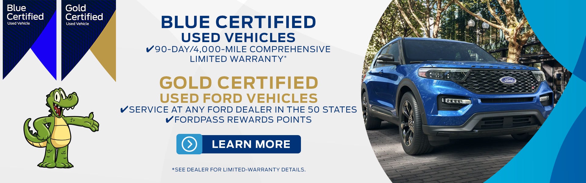 Ford Blue and Gold Certified Used Cars Gainesville FL